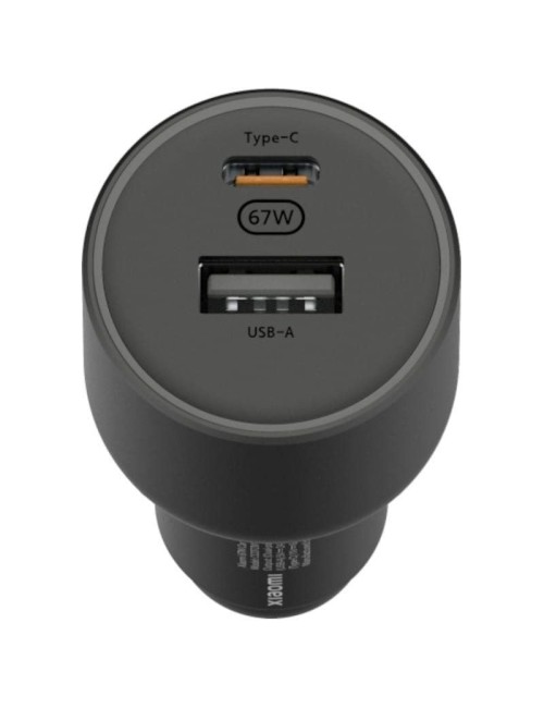 Cargador de Coche Xiaomi 67W USB-A Tipo-C/ 1xUSB-A/ 1xUSB Tipo-C/ 67W