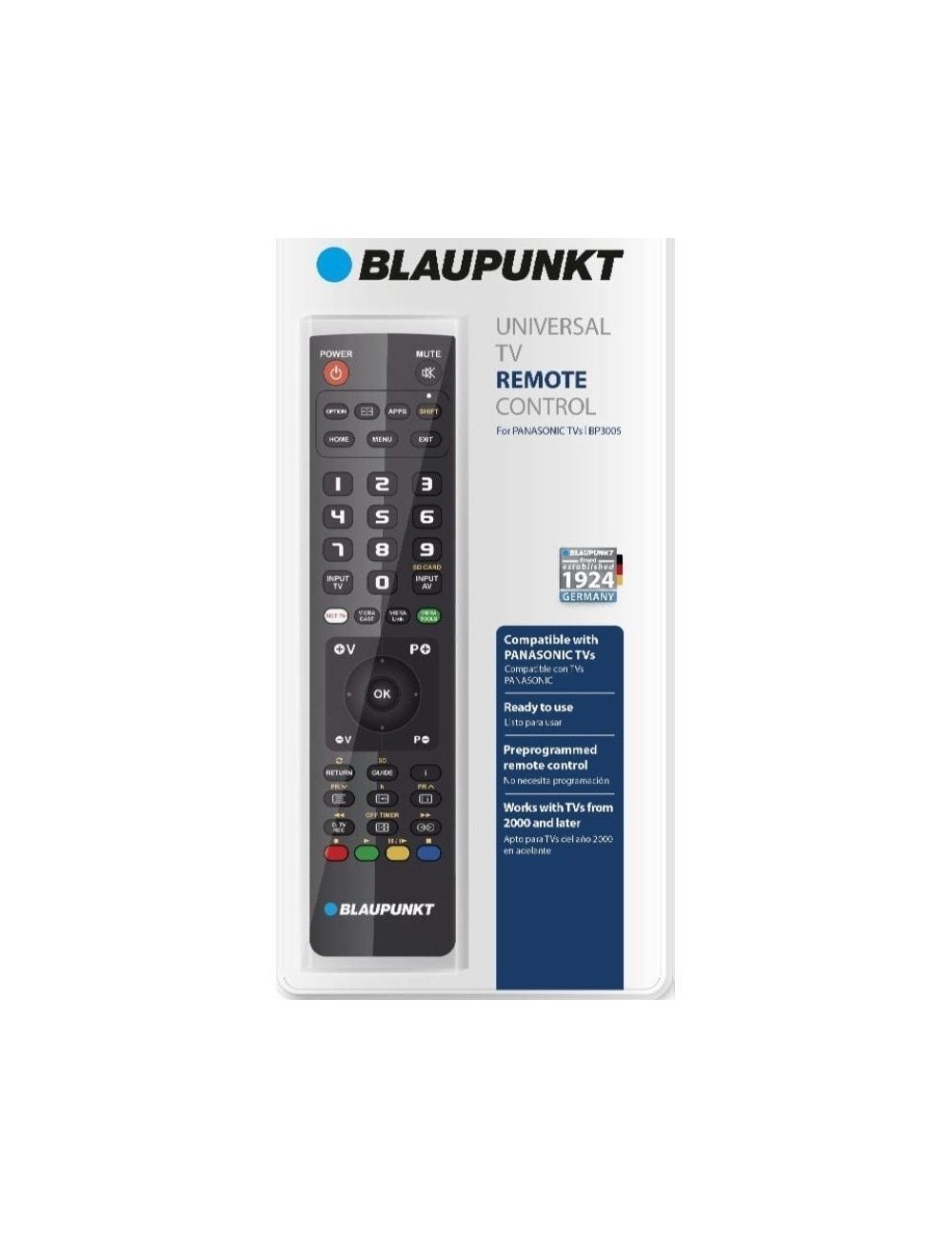 Mando Universal para TV Panasonic Blaupunkt  BP3005