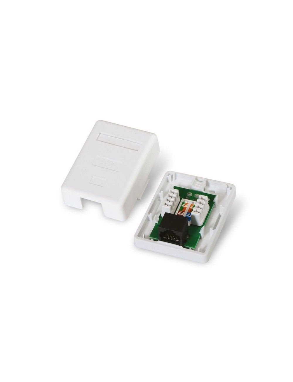 Roseta de Superficie Aisens A138-0296/ Cat.5e/ 1 Tomas