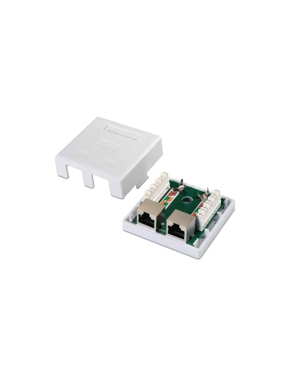 Roseta de Superficie Aisens A139-0304/ Cat.6/ 2 Tomas