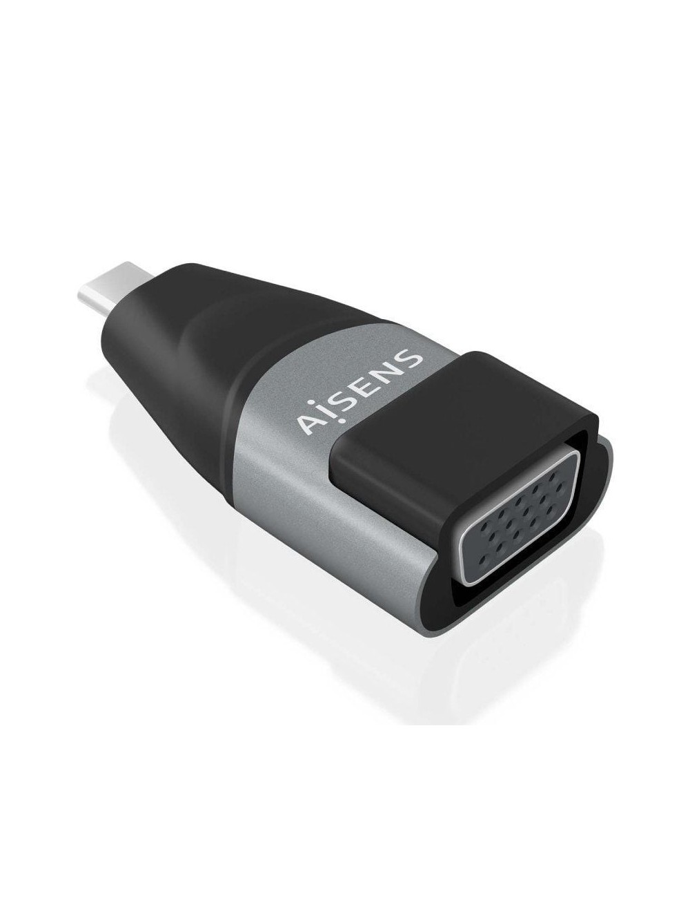 Adaptador USB Tipo-C Aisens A109-0863/ USB Tipo-C Macho/ VGA Hembra