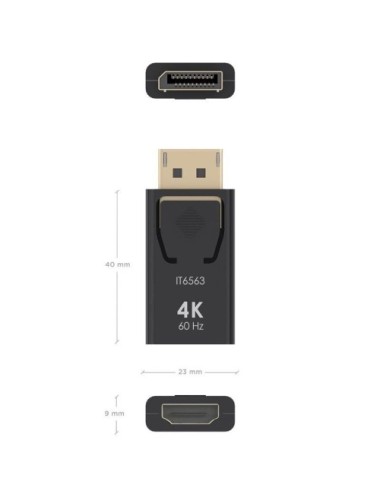 Adaptador HDMI 4K Aisens A125-0908/ DisplayPort Macho - HDMI Hembra