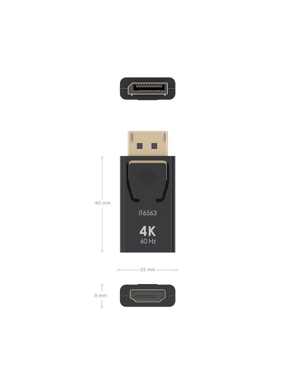 Adaptador HDMI 4K Aisens A125-0908/ DisplayPort Macho - HDMI Hembra