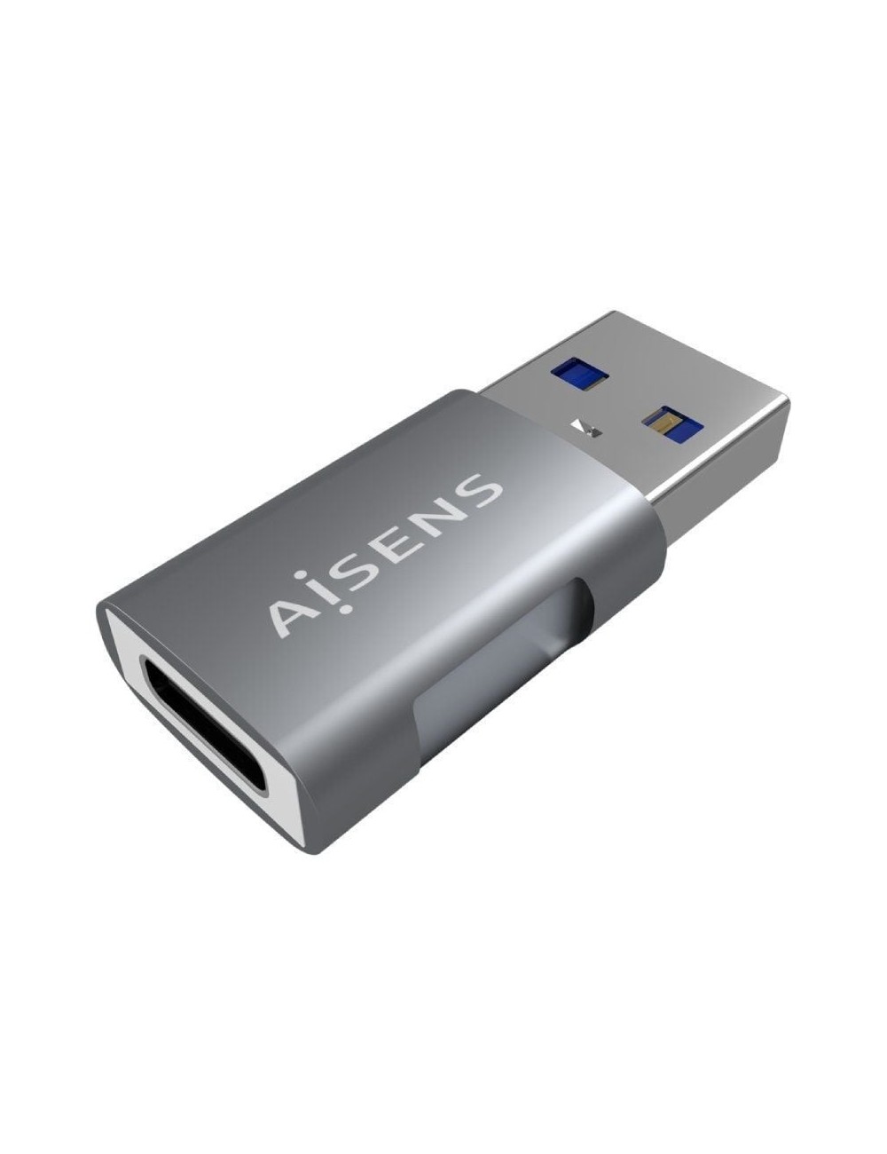 Adaptador USB 3.2 GEN2 Aisens A108-0655/ USB Tipo-C Hembra - USB Macho