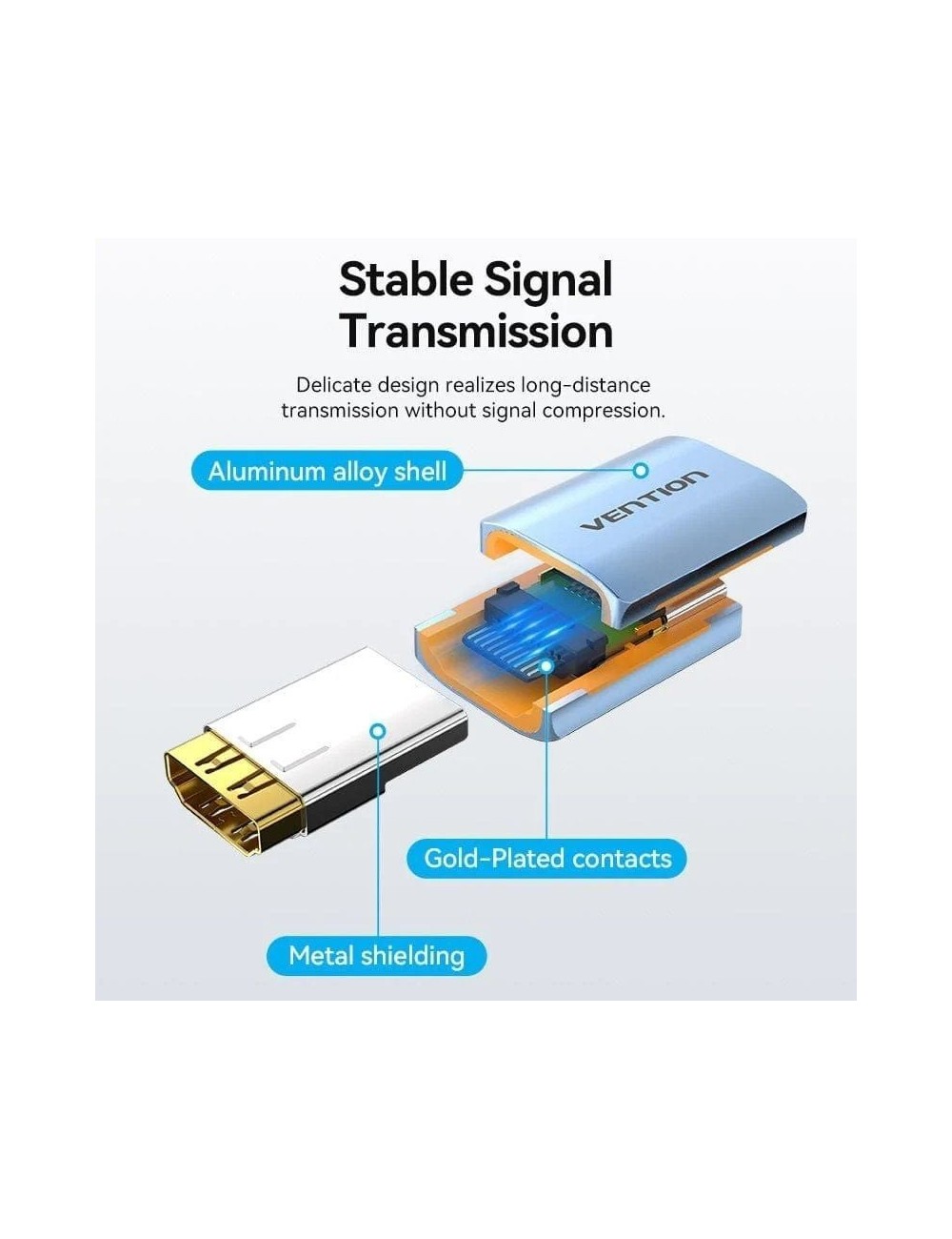 Adaptador HDMI 8K Vention AIUH0/ HDMI Hembra - HDMI Hembra