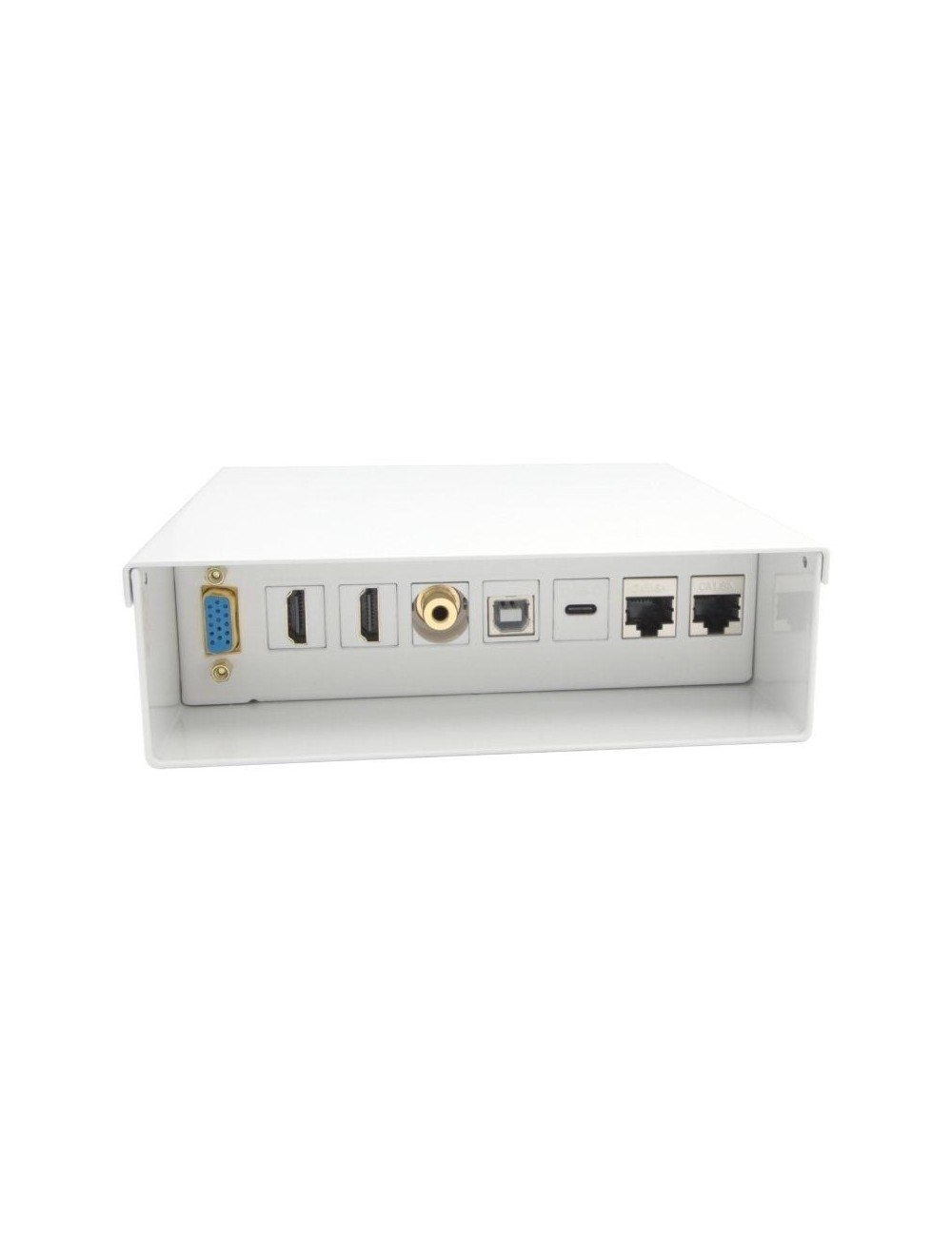Caja de Conexiones Aisens A127-0720/ VGA - 2x HDMI - Jack 3.5 - USB Tipo-C - USB - 2x RJ45