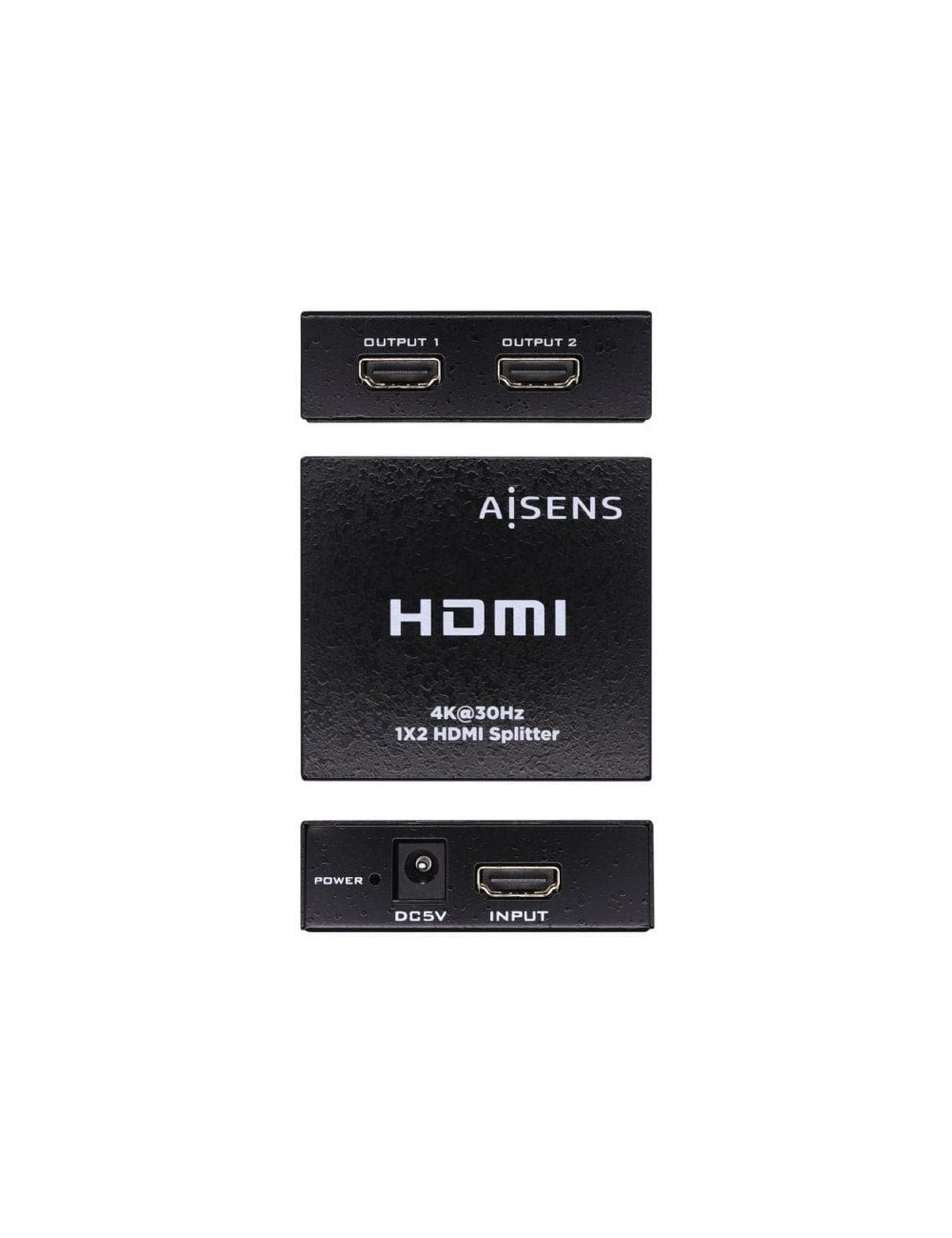 Duplicador HDMI Aisens A123-0506/ 2x HDMI Hembra/ HDMI Macho - USB Hembra