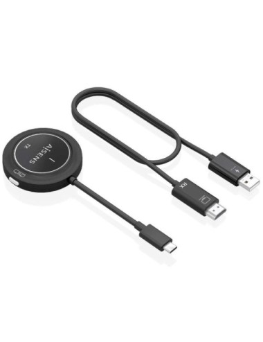 Adaptador/Transmisor de vídeo inalámbrico USB Tipo-C - HDMI Aisens ASWL-H2KC30M003-BK