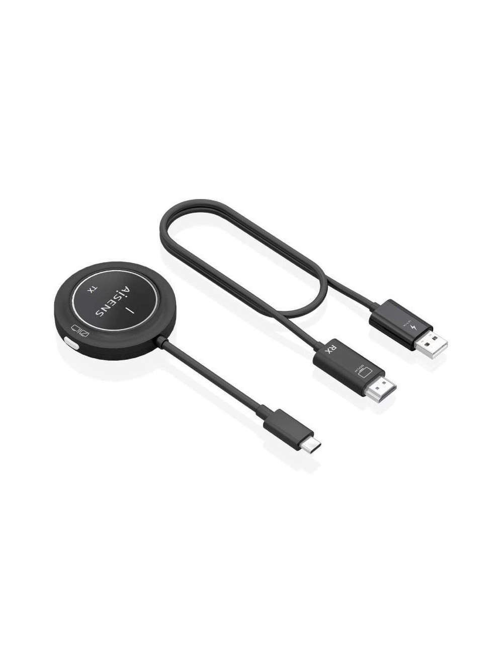 Adaptador/Transmisor de vídeo inalámbrico USB Tipo-C - HDMI Aisens ASWL-H2KC30M003-BK