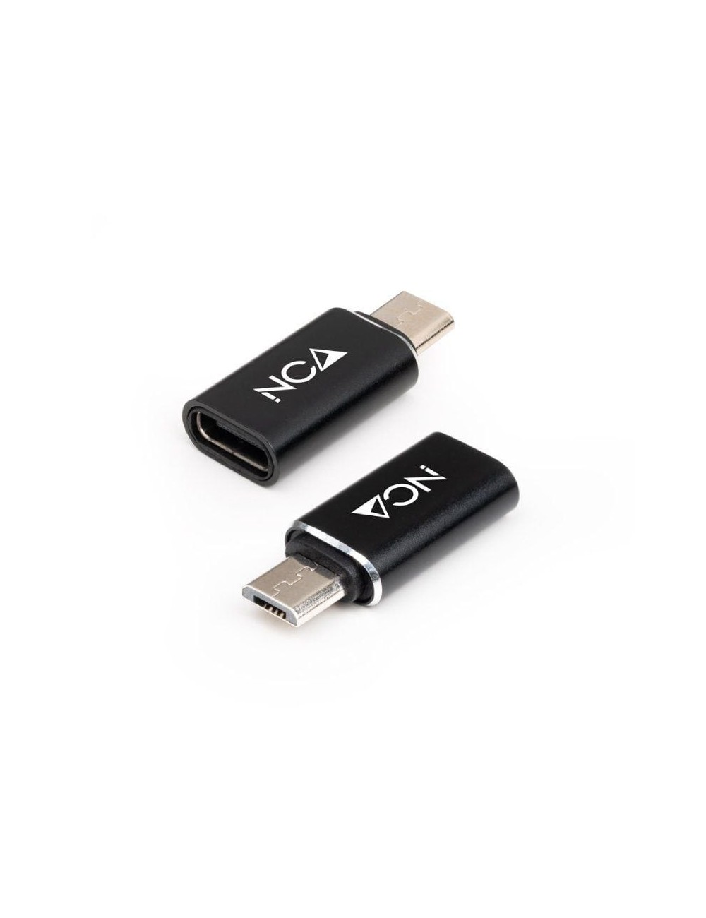 Adaptador Nanocable 10.02.0014/ MicroUSB Macho - USB Tipo-C Hembra