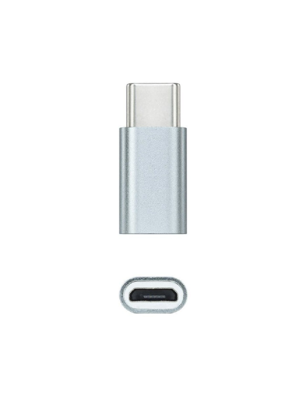 Adaptador Nanocable 10.02.0011/ USB Tipo-C Macho - MicroUSB Hembra