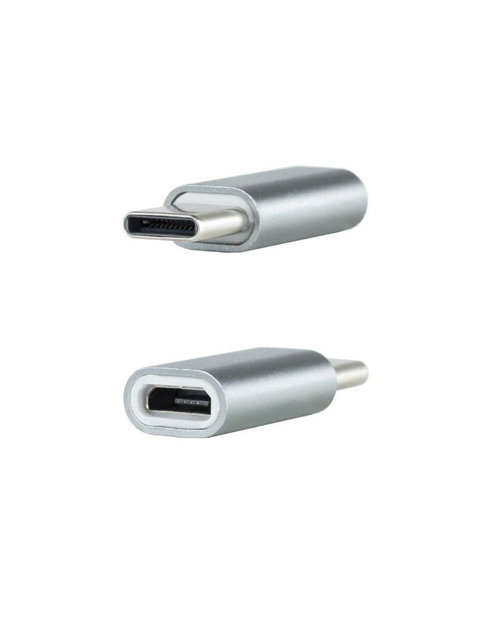Adaptador Nanocable 10.02.0011/ USB Tipo-C Macho - MicroUSB Hembra