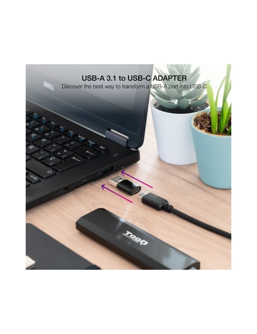 Adaptador USB 3.1 Nanocable 10.02.0012/ USB Macho - USB Tipo-C Hembra