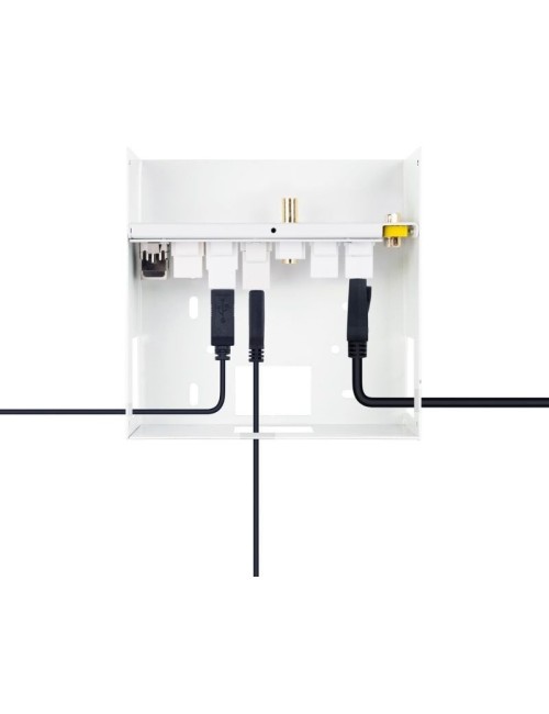 Caja de Conexiones Nanocable 10.35.0004/ VGA - 2x HDMI - Jack 3.5 - USB 3.0 - USB Tipo-C - USB 2.0 - RJ45