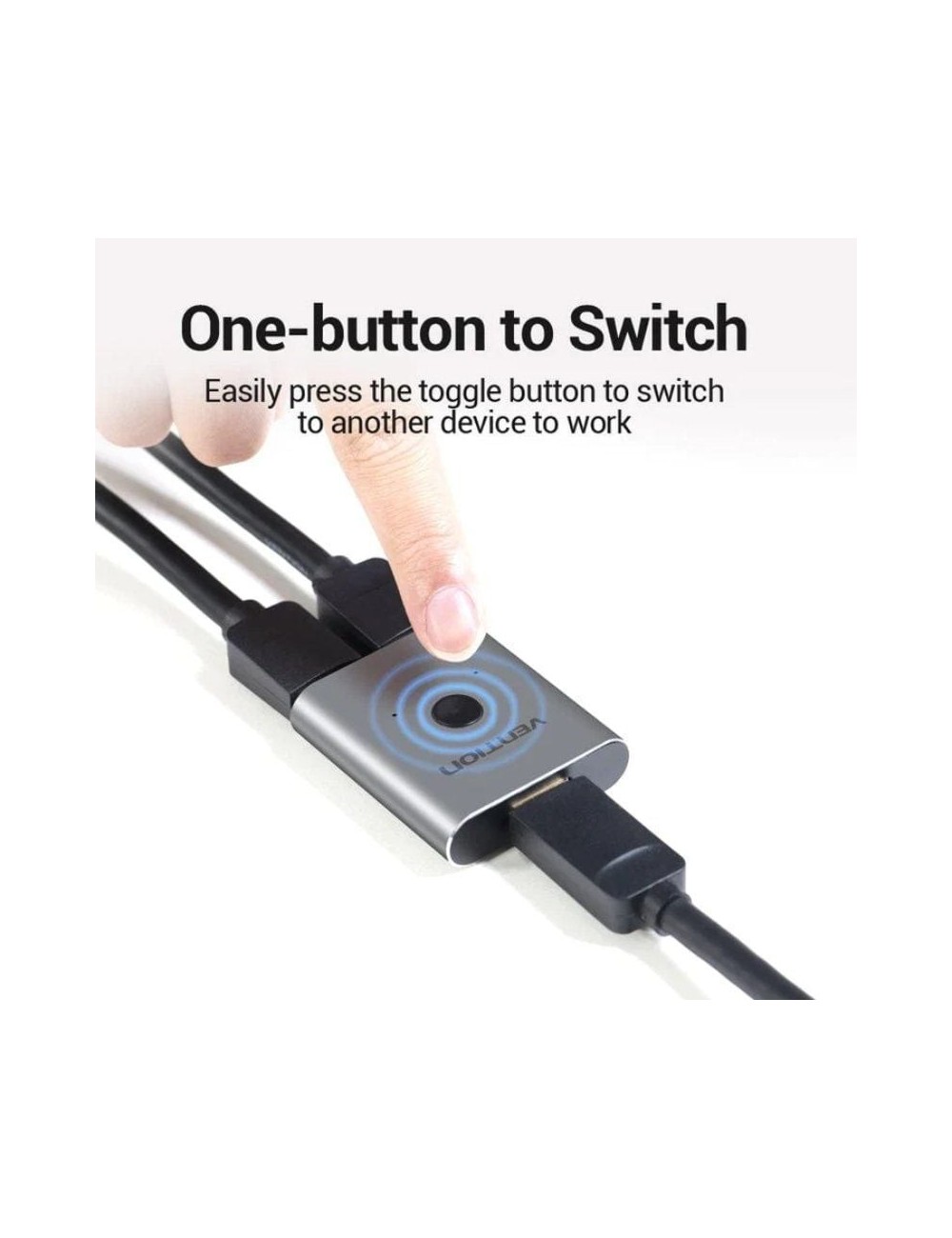 Switch Conmutador 4K HDMI 2.0 Bidireccional Vention AFUH0 HDMI Hembra / 2x HDMI Hembra