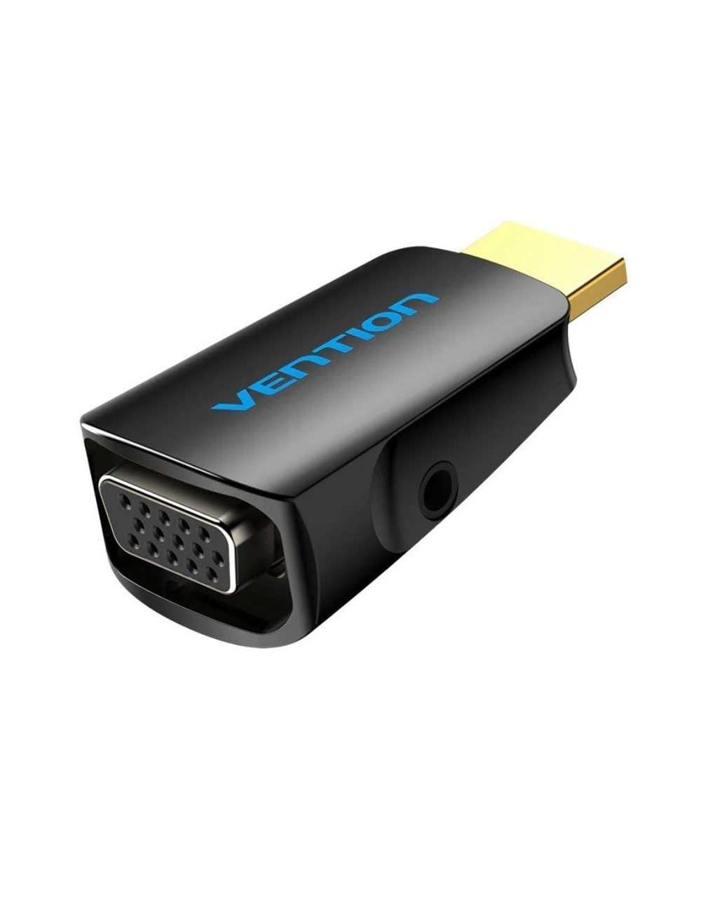 Adaptador Conversor Vention AIDB0/ HDMI Macho a VGA Hembra/ Audio Jack 3.5mm