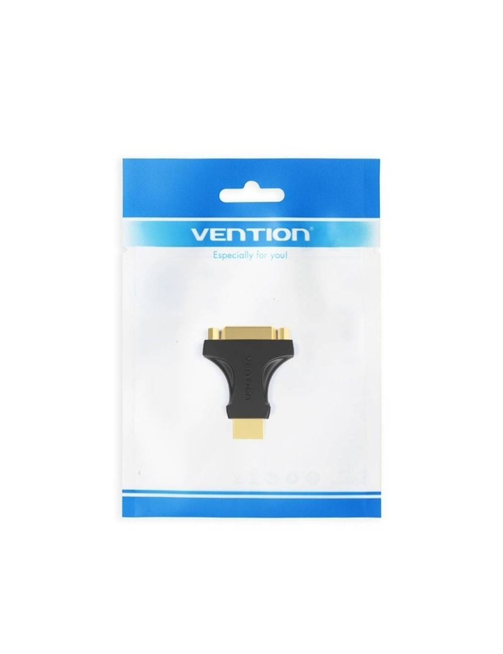 Adaptador HDMI Vention AIKB0/ HDMI Macho - DVI (24+5) Hembra