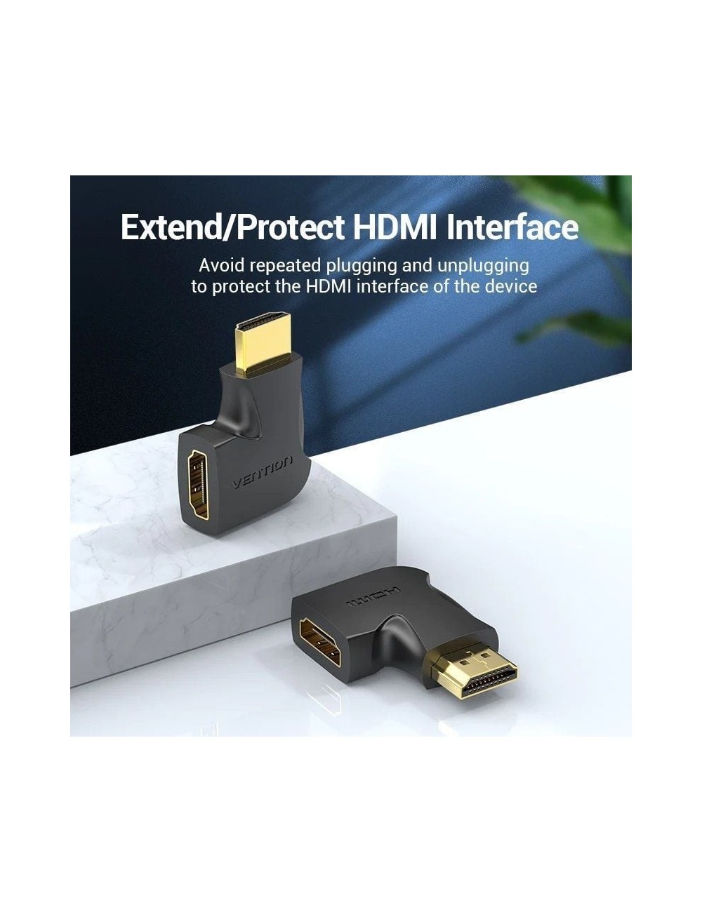 Adaptador HDMI 4K 270º Vention AIQB0/ HDMI Macho - HDMI Hembra