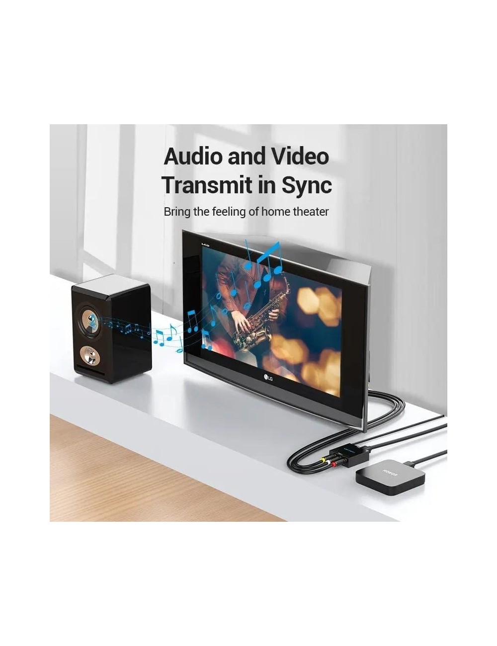Convertidor HDMI a RCA Vention AEEB0/ HDMI Hembra - RCA Hembra - MiniUSB Hembra
