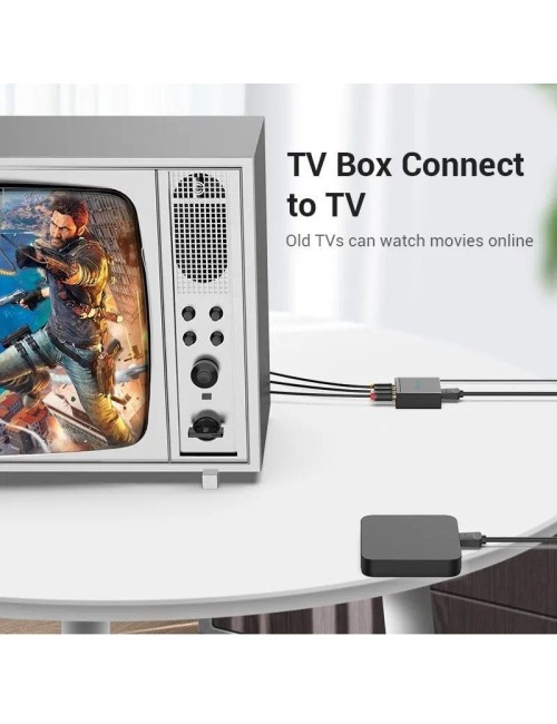 Convertidor HDMI a RCA Vention AEEB0/ HDMI Hembra - RCA Hembra - MiniUSB Hembra