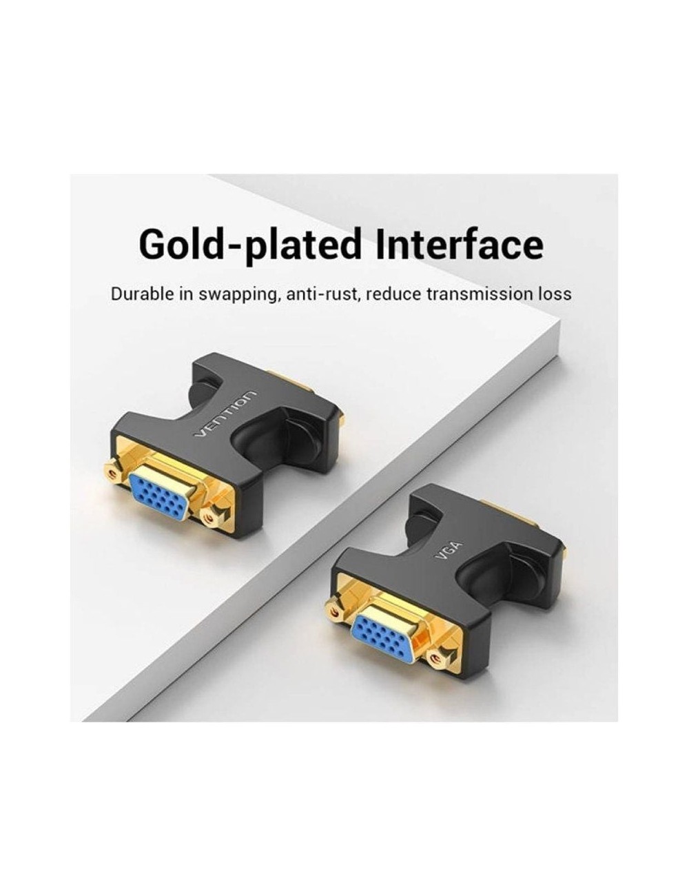 Adaptador Vention DDGB0/ VGA Hembra - VGA Hembra