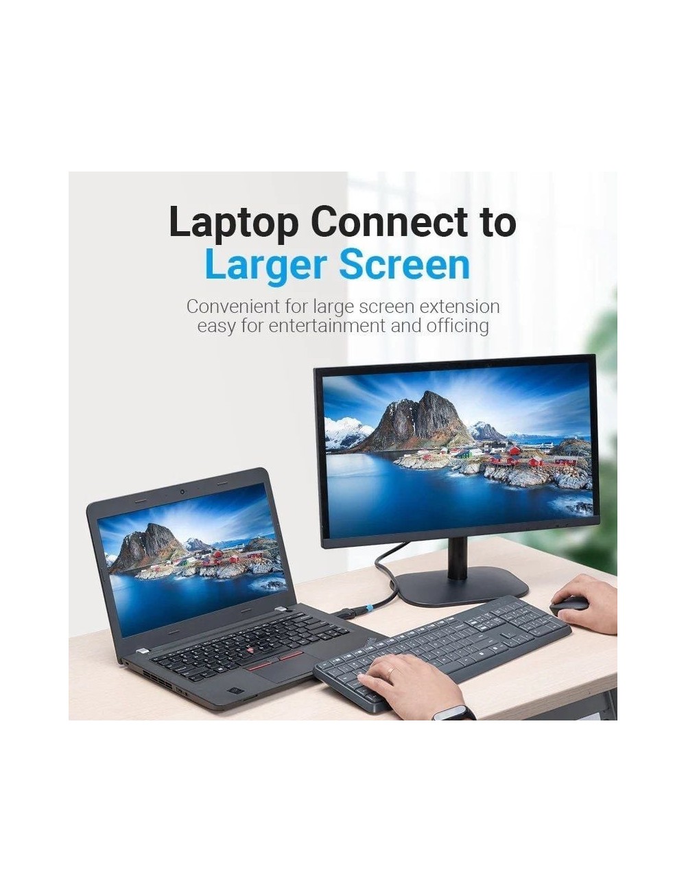 Adaptador Vention HBOB0/ DisplayPort Macho - HDMI Hembra