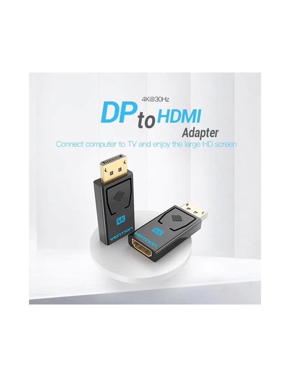 Adaptador HDMI 4K Vention HBPB0/ DisplayPort Macho - HDMI Hembra