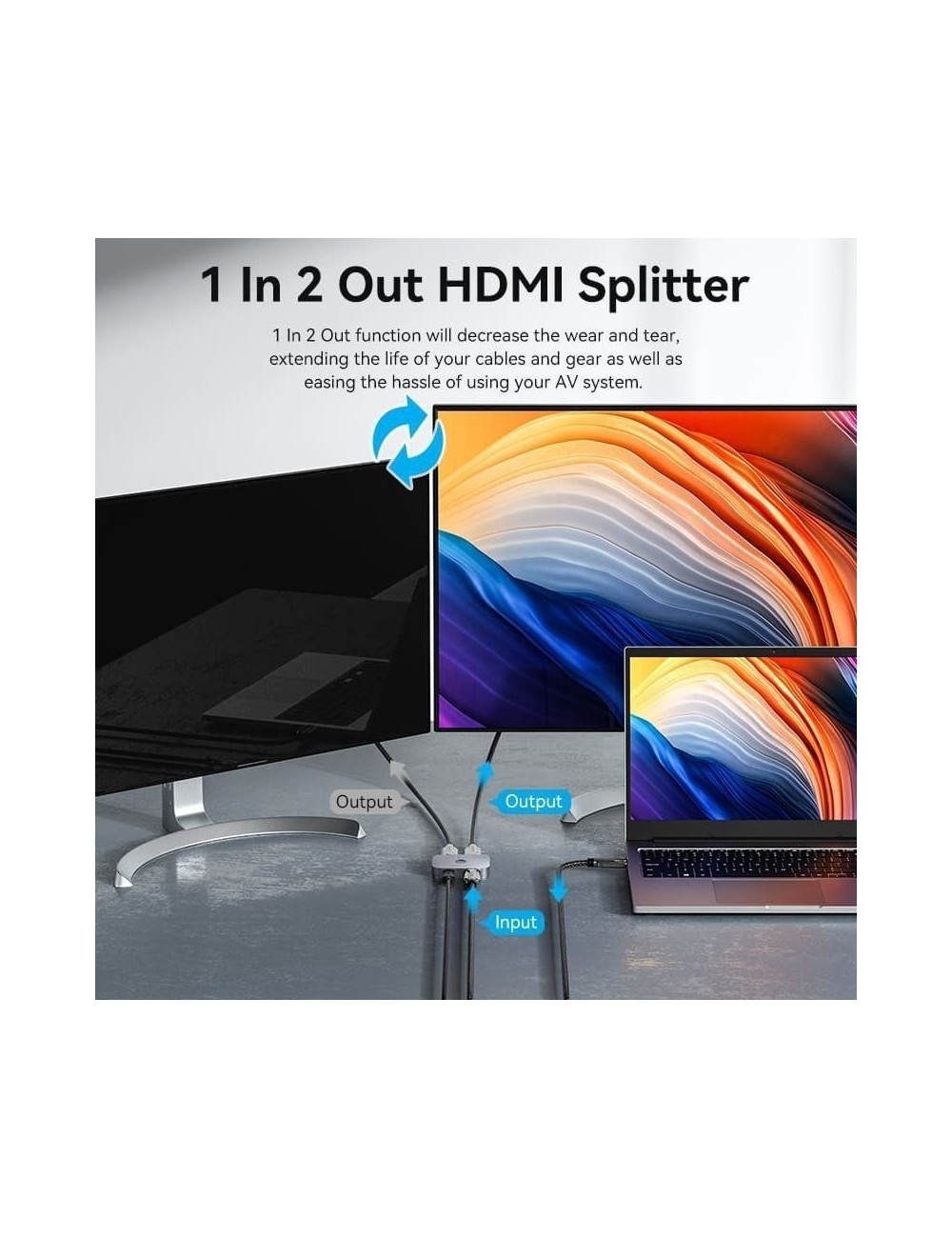 Switch Conmutador 8K HDMI 2.1 Bidireccional Vention AKPH0 HDMI Hembra/USB-C Hembra - 2x HDMI Hembra
