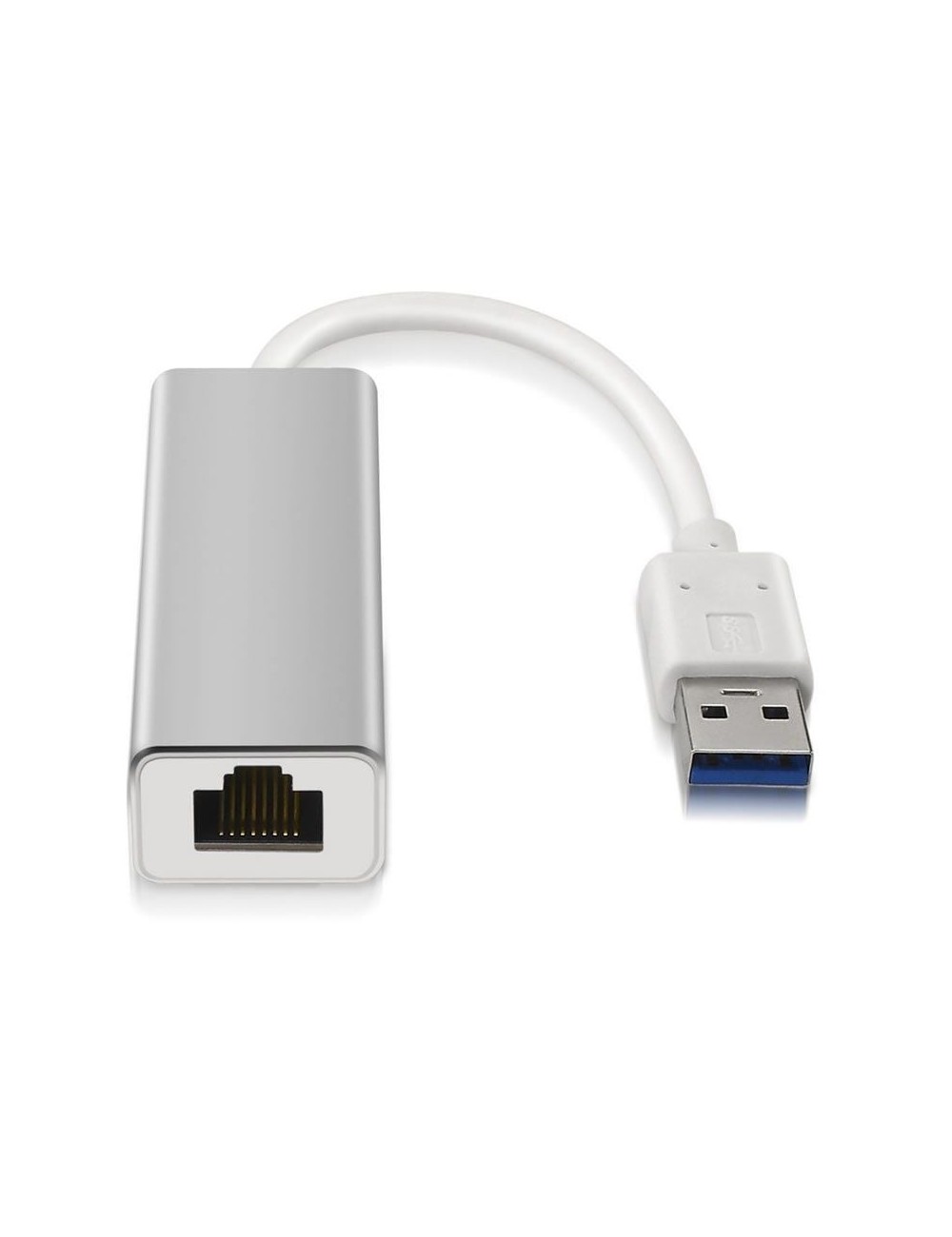 ADAPTADOR USB A LAN AISENS A106-0049 DE USB 3.0 A ETHERNET GIGABIT 10 100 1000 MBPS  15 CM