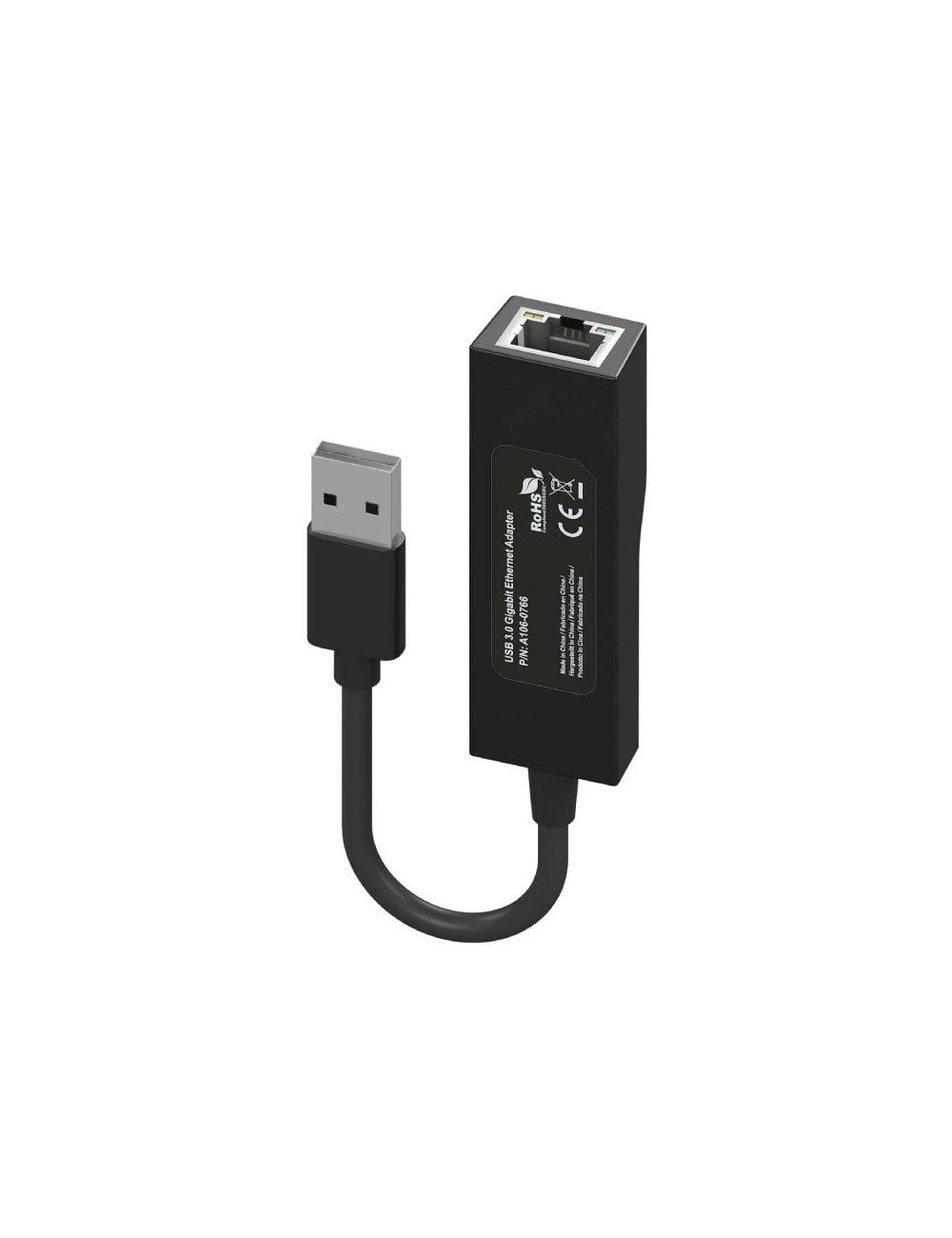 Adaptador USB 3.0 - RJ45 Aisens A106-0766/ 1000Mbps