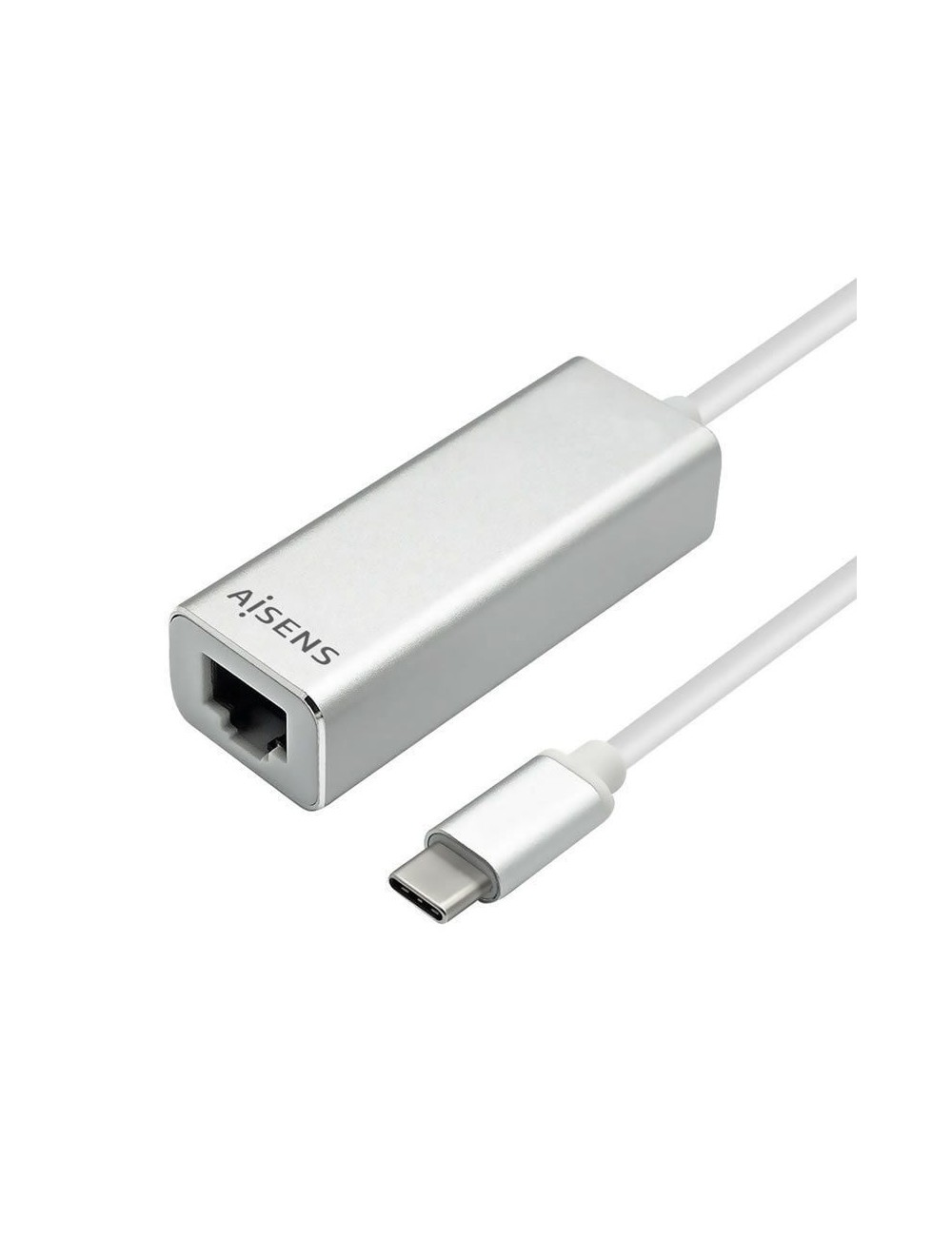 Adaptador USB Tipo-C - RJ45 Aisens A109-0341/ 1000Mbps