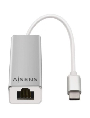 Adaptador USB Tipo-C - RJ45 Aisens A109-0341/ 1000Mbps