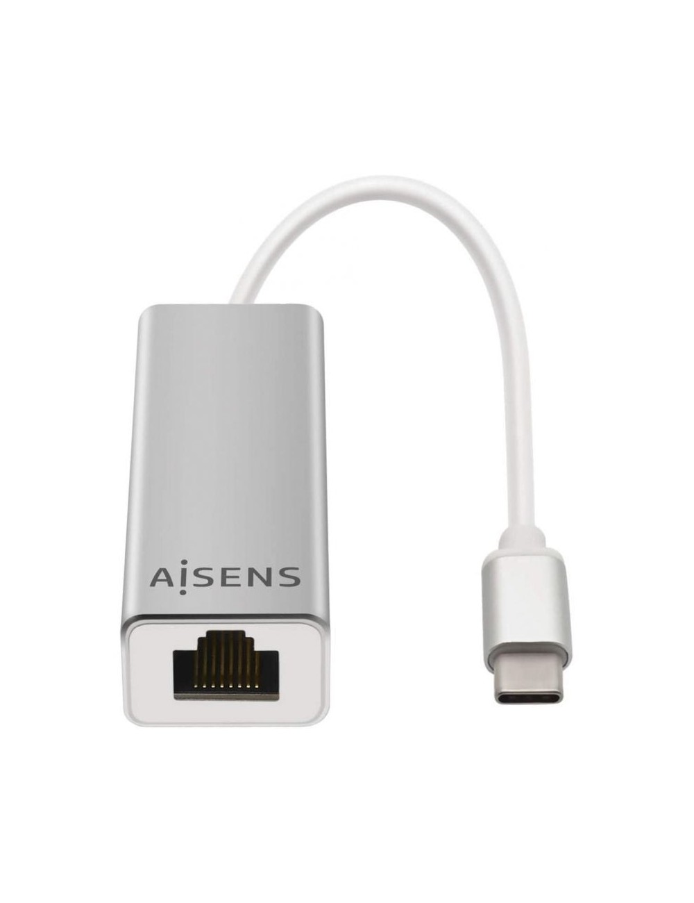 Adaptador USB Tipo-C - RJ45 Aisens A109-0341/ 1000Mbps