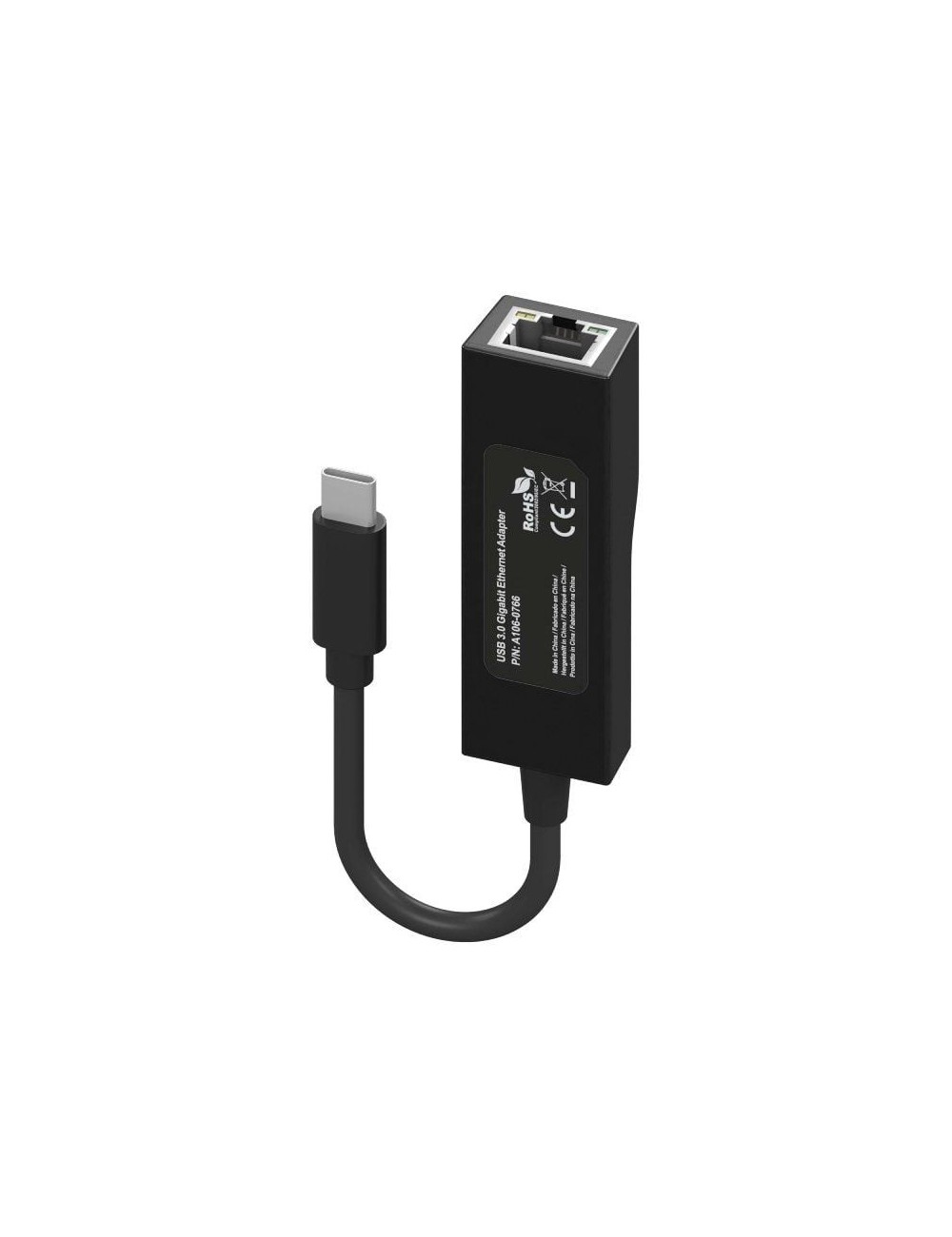 Adaptador USB Tipo-C - RJ45 Aisens A109-0765/ 1000 Mbps