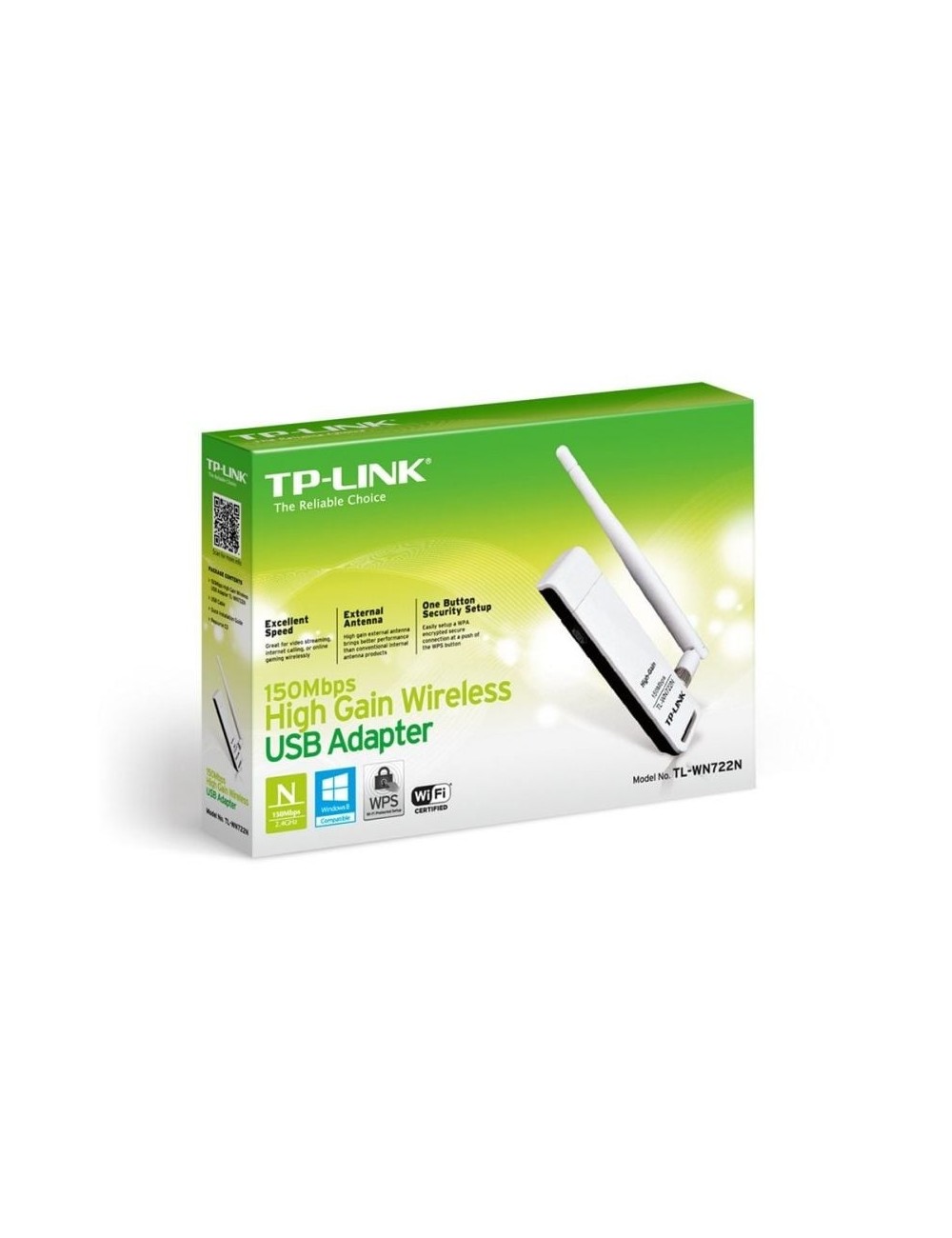 Adaptador USB - WiFi TP-Link TL-WN722N/ 150Mbps