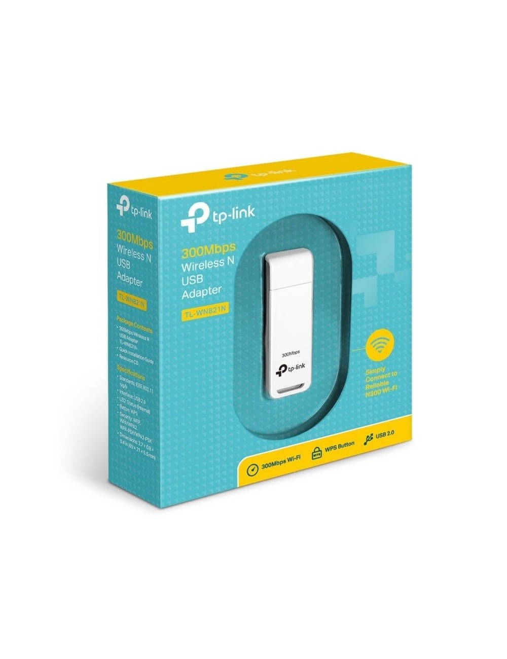 Adaptador USB - WiFi TP-Link TL-WN821N/ 300Mbps