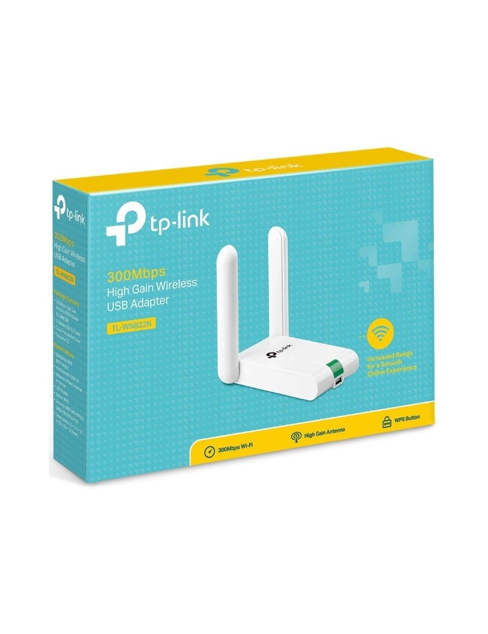 Adaptador USB - WiFi TP-Link TL-WN822N/ 300Mbps