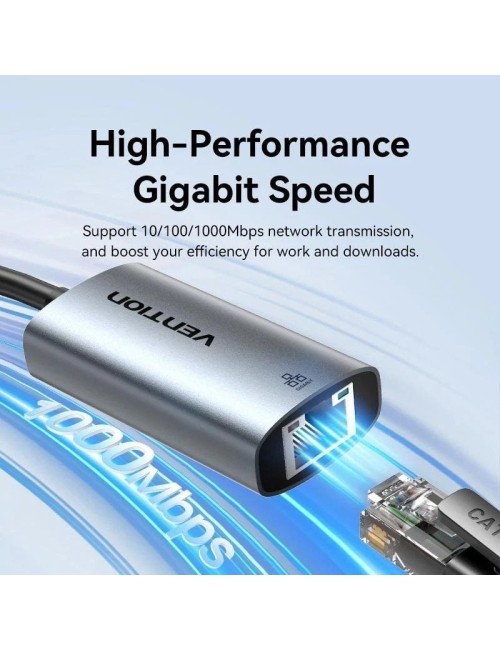 Adaptador USB - RJ45 Vention CEZHB/ 1000Mbps