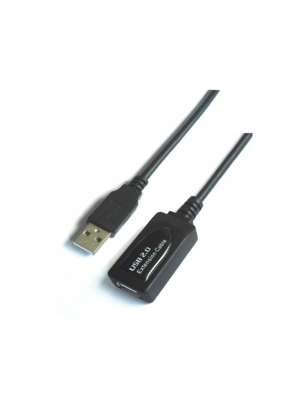 Cable Alargador USB 2.0 Aisens A101-0019/ USB Macho - USB Hembra/ Hasta 2.5W/ 60Mbps/ 10m/ Negro