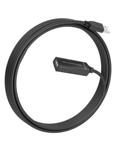 Cable Alargador USB 2.0 Aisens A101-0914/ USB Macho - USB Hembra/ 5m/ Negro
