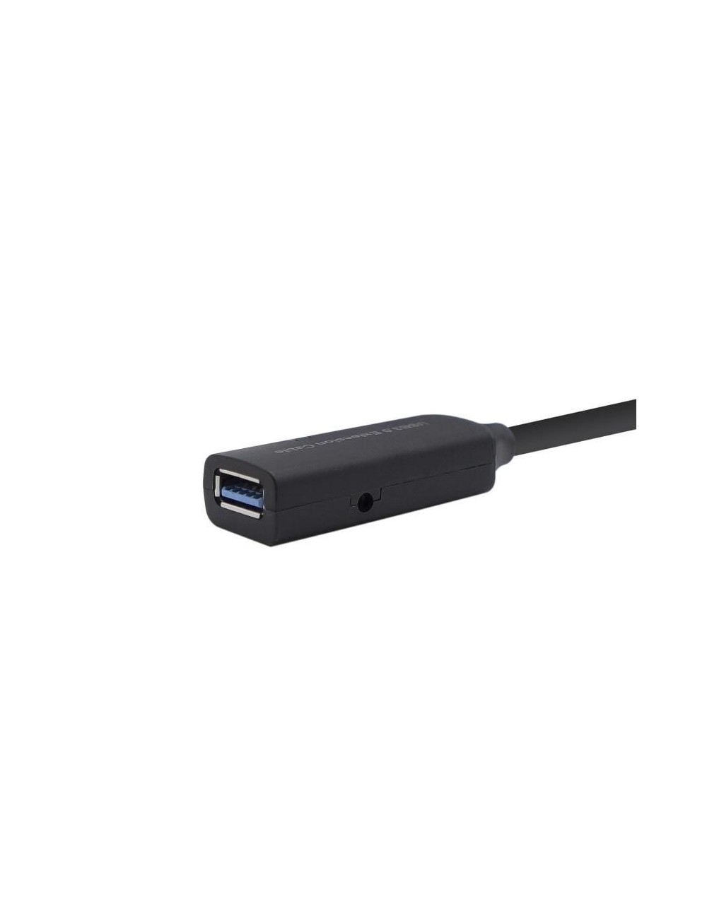 Cable Alargador USB 3.0 con Amplificador Aisens A105-0408/ USB Macho - USB Hembra/ Hasta 9W/ 625Mbps/ 10m/ Negro