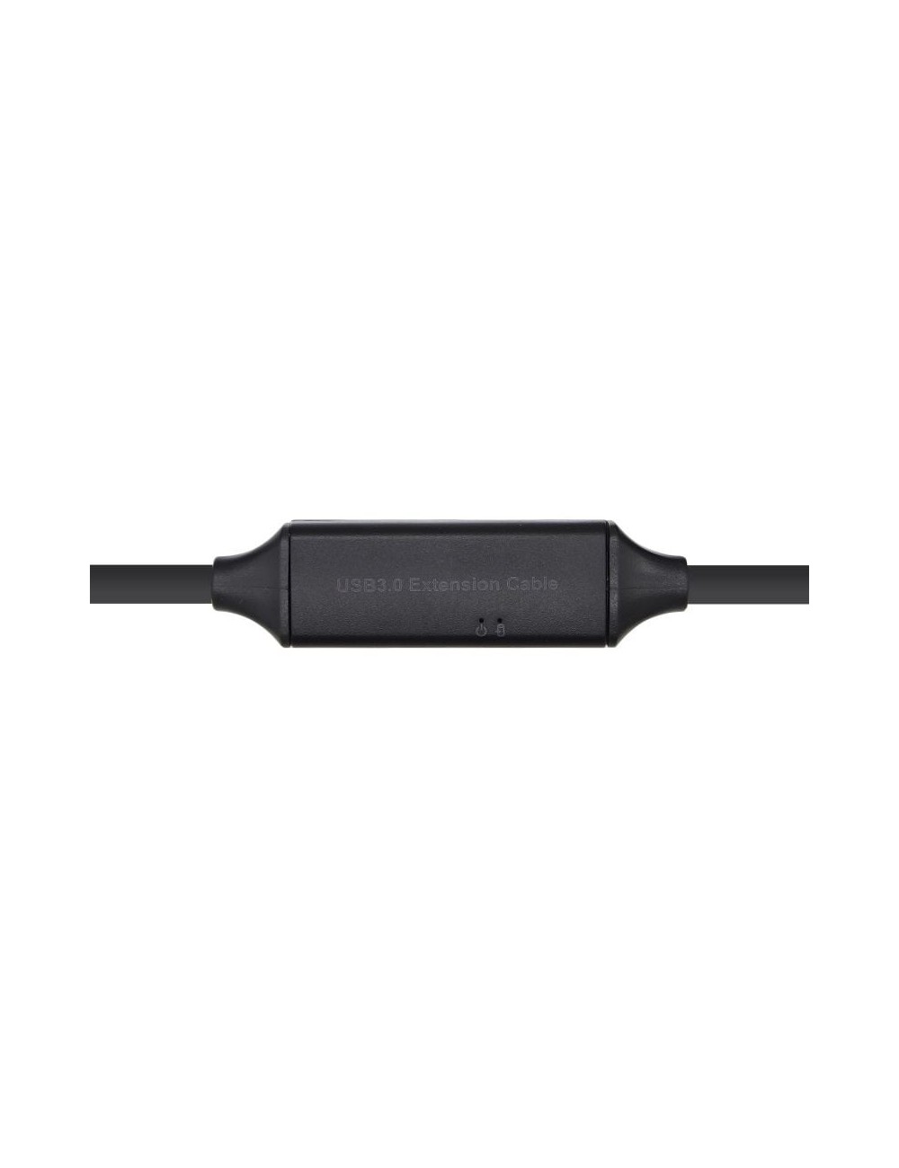 Cable Alargador USB 3.0 con Amplificador Aisens A105-0408/ USB Macho - USB Hembra/ Hasta 9W/ 625Mbps/ 10m/ Negro