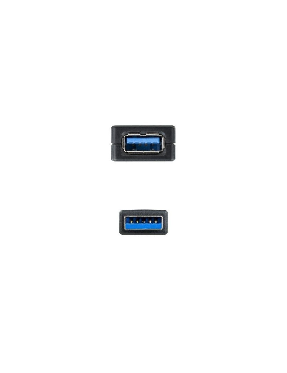 Cable Alargador USB 3.0 con Amplificador Nanocable 10.01.0311/ USB Macho - USB Hembra/ 5m/ Negro
