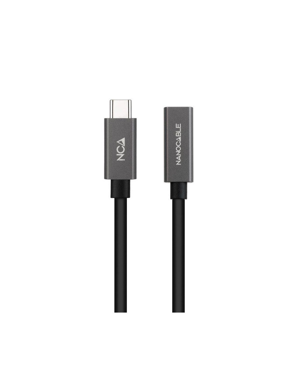 Cable Alargador USB 3.2 Nanocable 10.01.4402/ USB Tipo-C Macho - USB Tipo-C Hembra/ 2m/ Negro
