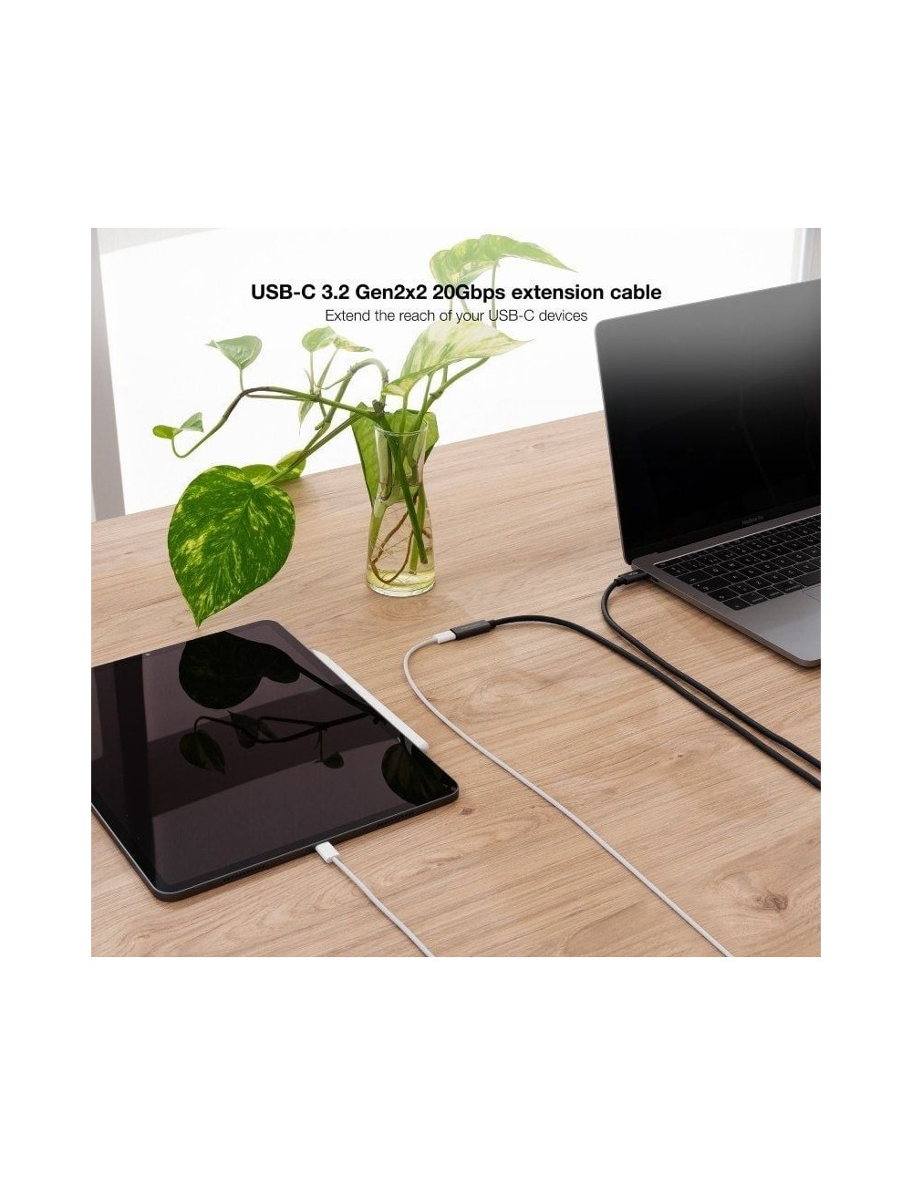 Cable Alargador USB 3.2 Nanocable 10.01.4402/ USB Tipo-C Macho - USB Tipo-C Hembra/ 2m/ Negro
