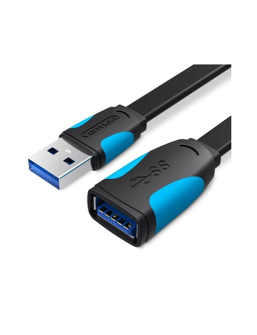Cable Alargador USB 3.0 Vention VAS-A13-B300/ USB Macho - USB Hembra/ 5Gbps/ 3m/ Negro y Azul