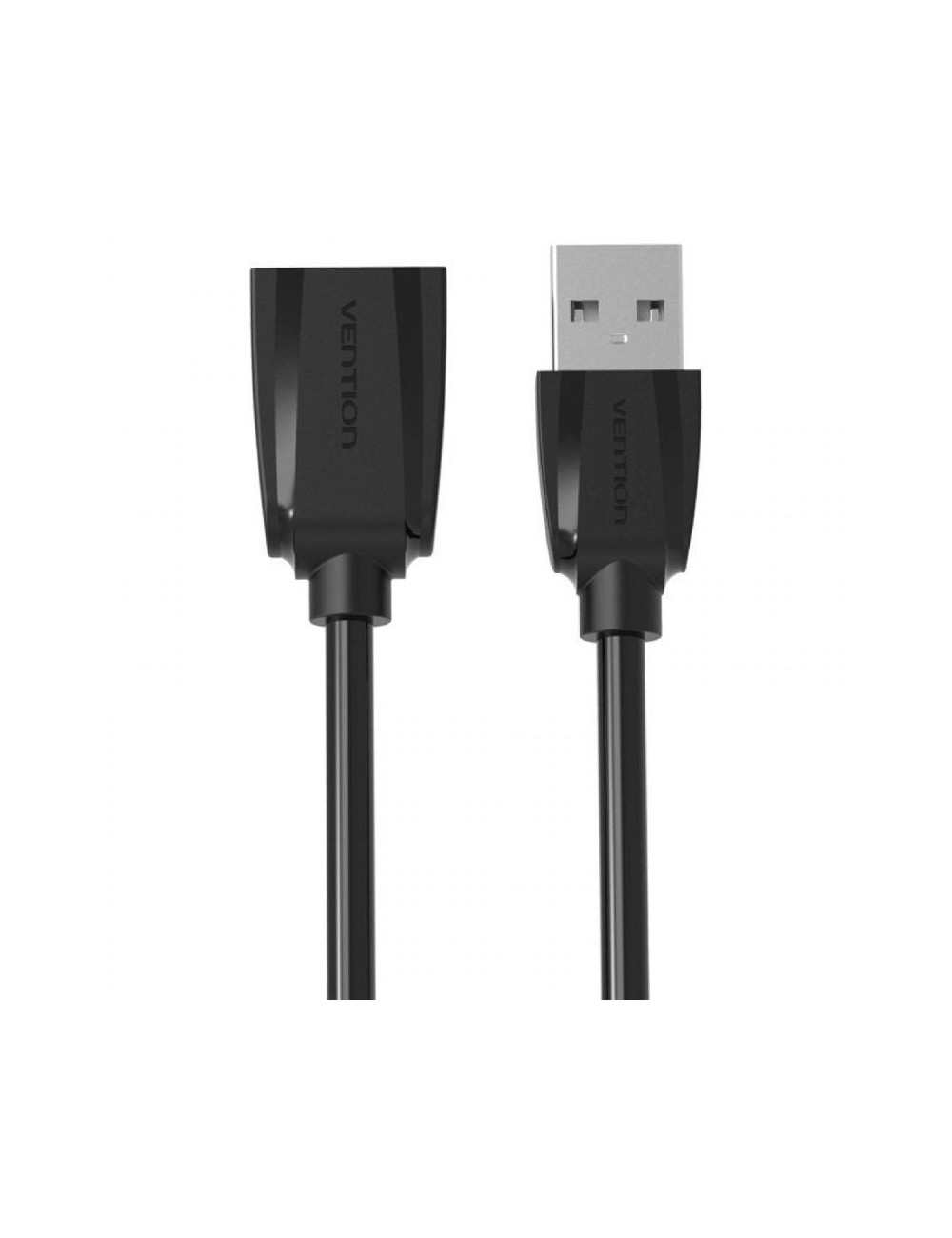 Cable Alargador USB 2.0 Vention VAS-A44-B500/ USB Macho - USB Hembra/ 5m/ Negro