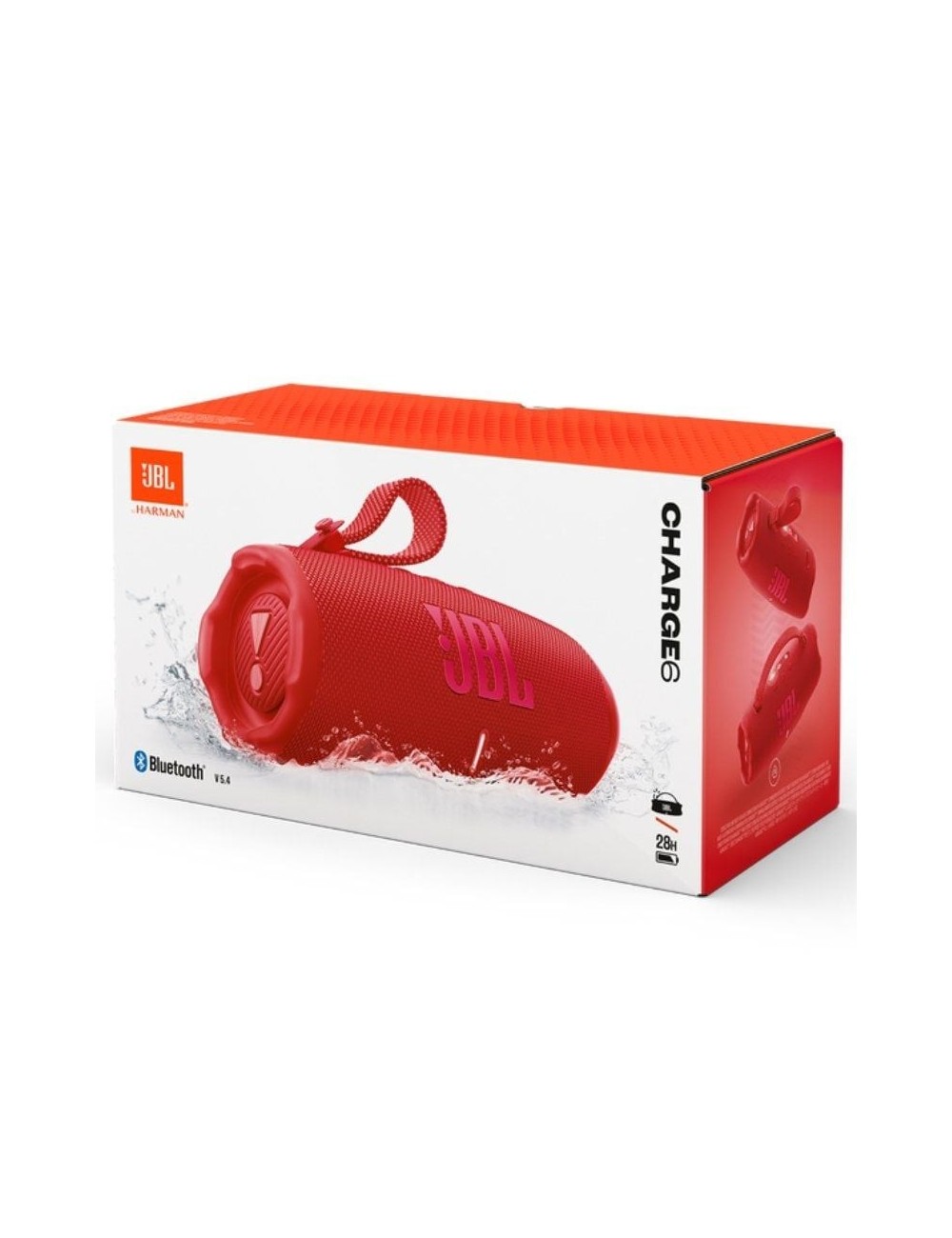 Altavoz con Bluetooth JBL Charge 6/ 45W/ 1.0/ Rojo