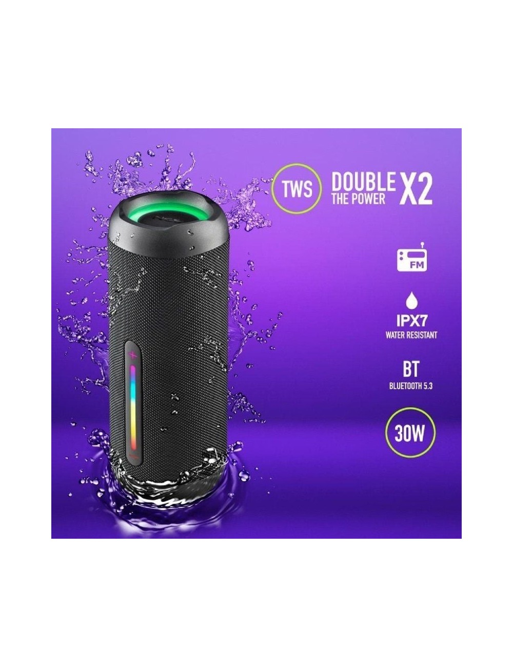 Altavoz con Bluetooth NGS Roller Furia 2/ 30W/ 2.0
