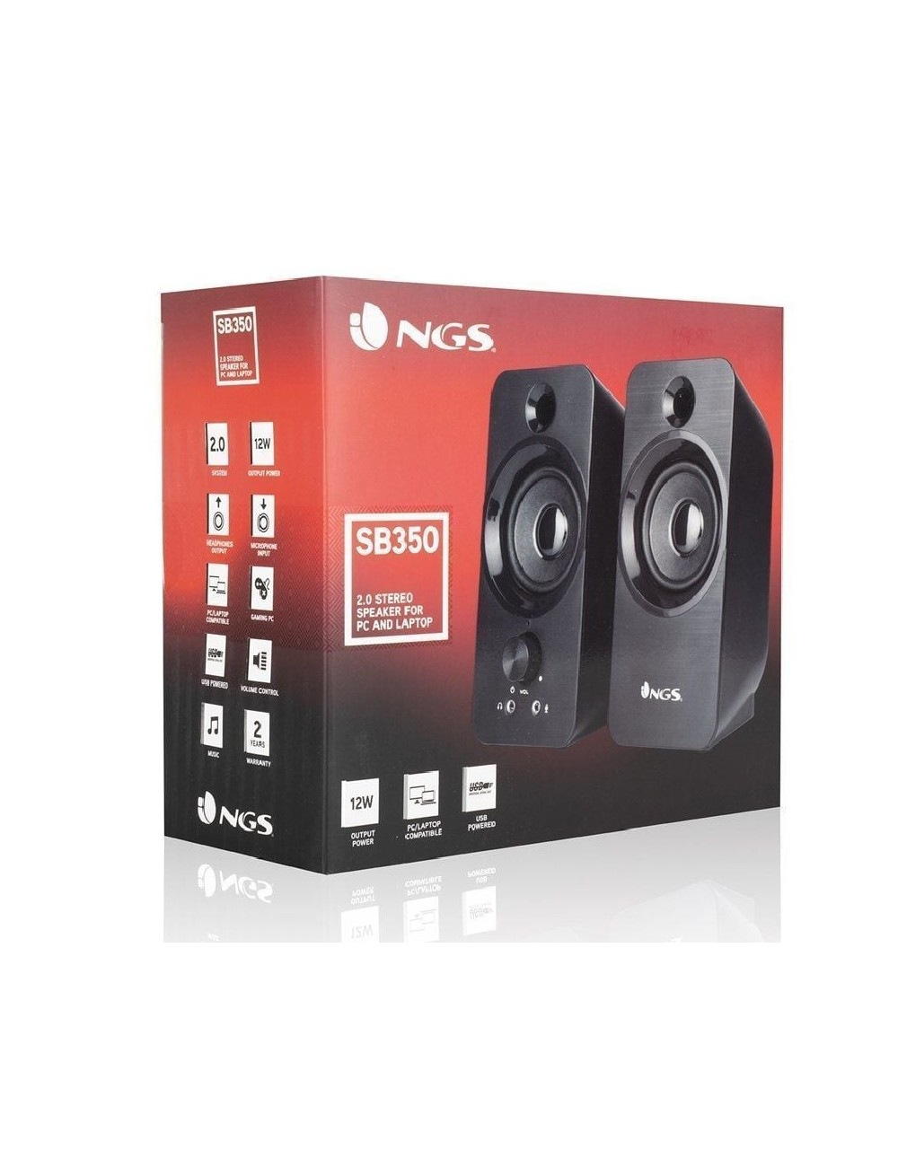 Altavoces NGS SB350/ 12W/ 2.0